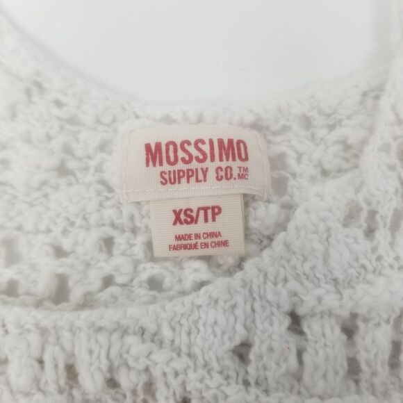 Mossimo Crocheted White Tank Top Size XSmall - Picture 5 of 6